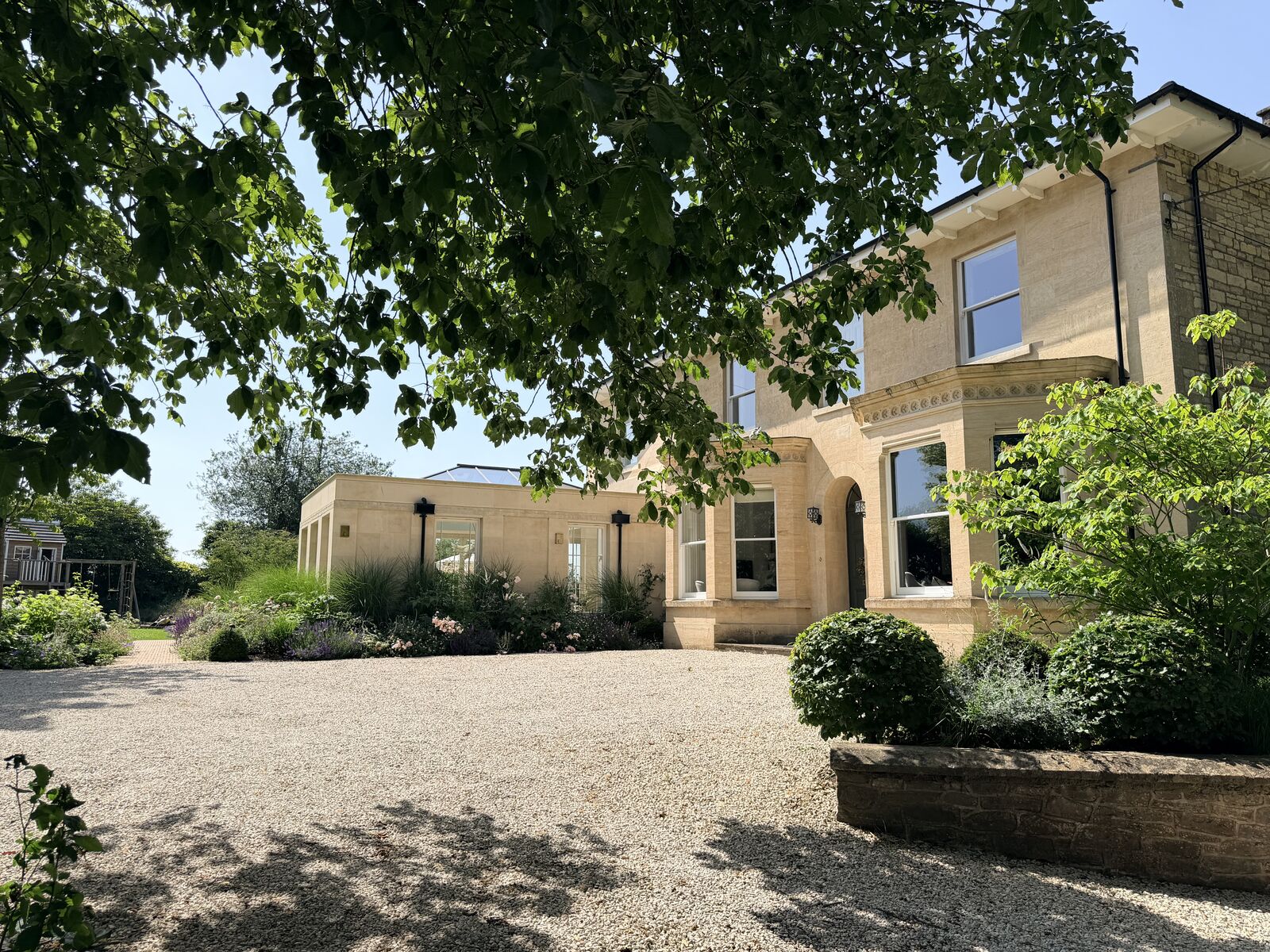 Front of house and gravel drive