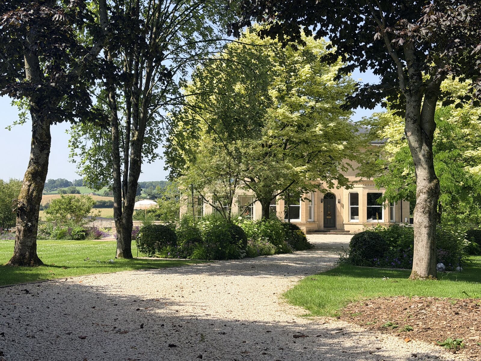 Hanham House — front drive and exterior