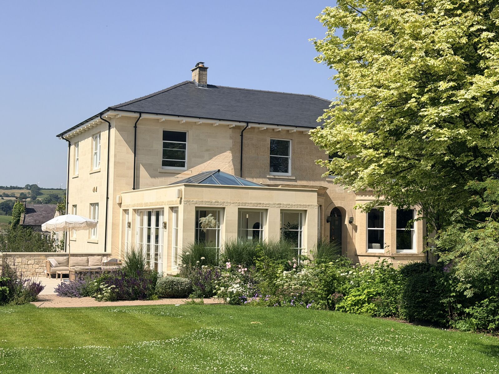 Hanham House — front drive and exterior