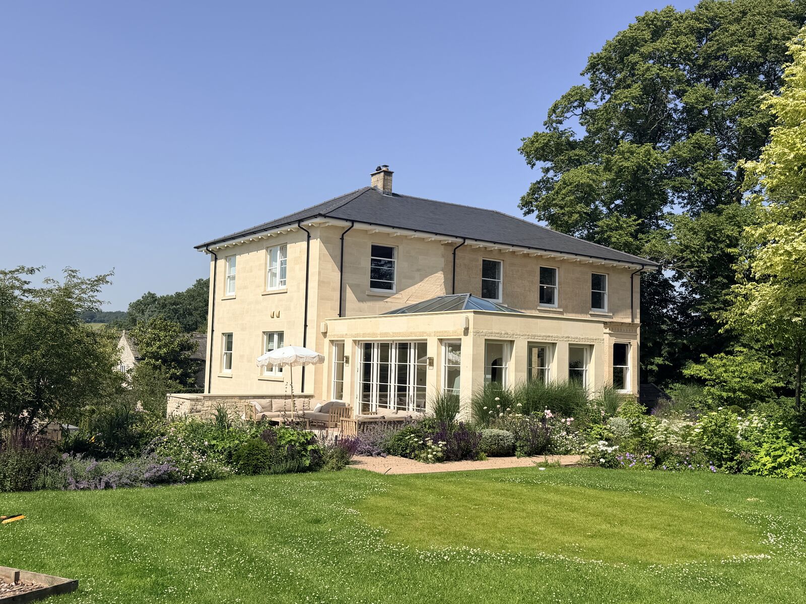 Hanham House — front drive and exterior