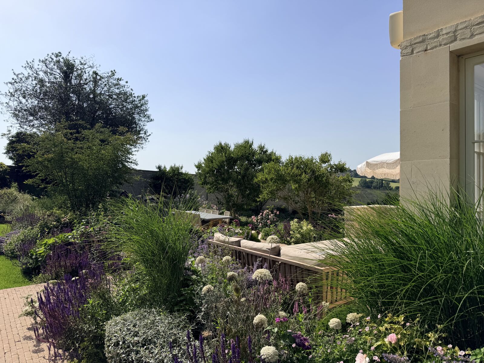 Planted garden borders