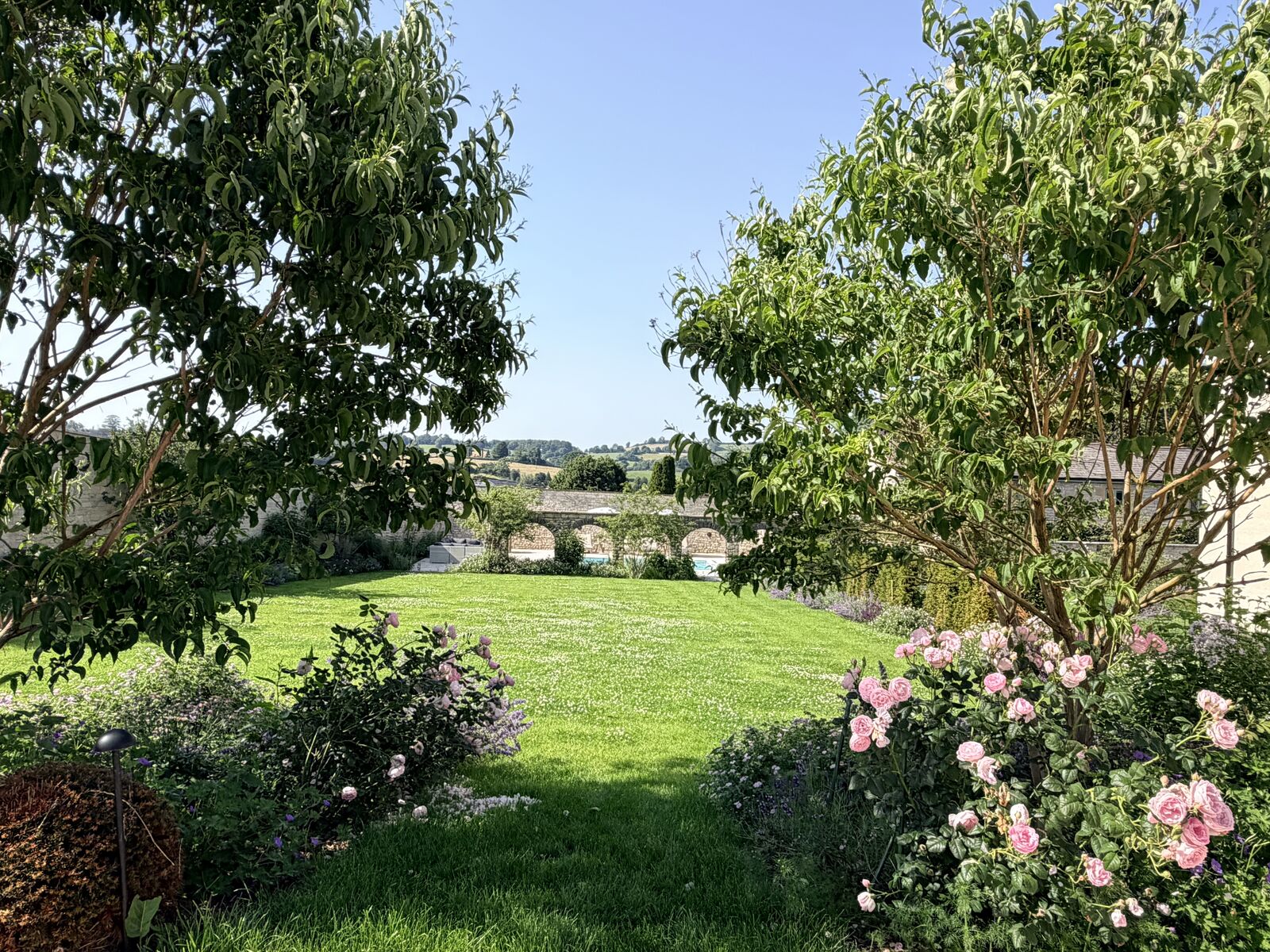 Hanham House — gardens and terrace