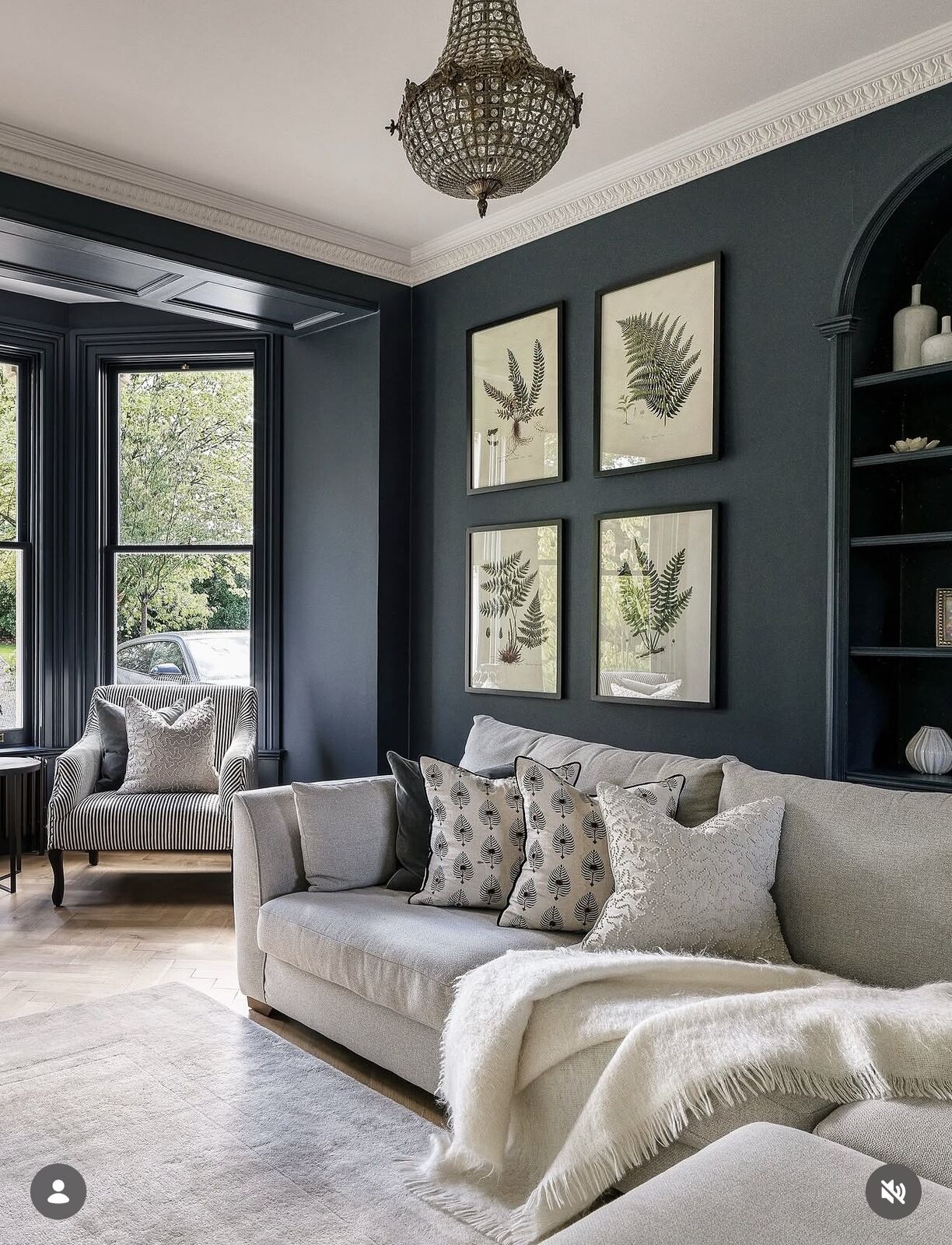 Dark snug sitting room